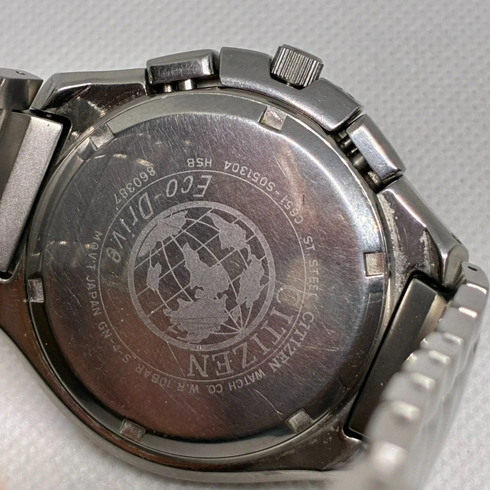 Citizen Skyhawk C651 Eco-Drive Solar Mens Watch - NEW CAPACITOR & CRYSTAL!